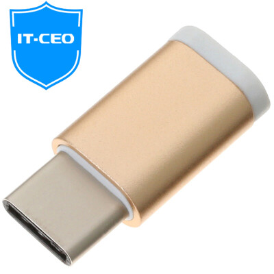 

IT-CEO Micro USB для адаптера Type-C / Эндрюс телефон для зарядки линии преобразования золота (поддержка музыки / просо 5 / Meizu PRO5 / Y2TYPE-C-1B)