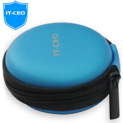 

IT-CEO V320-B Headset Storage Box Headset Protection Kit Headset Case Change Case Storage Bag Data Cable Receiver Protective Case Cable Box Digital Pack Blue