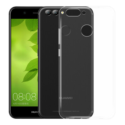 

YOMO Huawei nova 2 Plus mobile phone case protective cover silicone slim transparent all-inclusive soft shell clear white