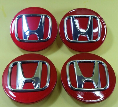 

4pcs × 69 мм красный центр шапки колесо набор для Honda CRV гражданский элемент Одиссея ACCORD пилот