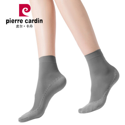 

Pierre Cardin short silk socks female 6 double sweat non-slip SPA mask jacquard cotton socks smoke gray all small PC2225-106X6