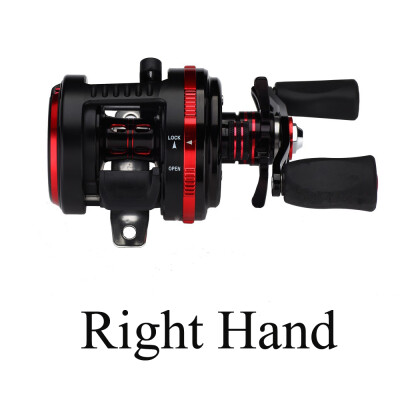 

Left-Right Optional Lure Fishing Reel Super Strong Pull Tornado Drum Reel 10+1 BB Gift metal spare spool Casting Drum Type Reel