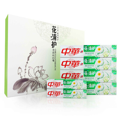 

Chinese toothpaste suit flower care clear chrysanthemum lily 180g 4 send 40g 2 value package