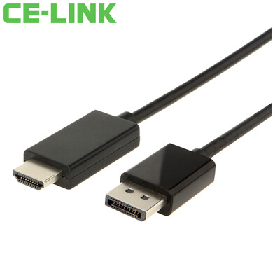 

CE-LINK DP to HDMI high-definition conversion cable 3 meters Displayport to HDMI video cable computer HDTV monitor projector line 4118