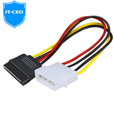 

IT-директор V08SI D 4pin серийный трудно / IDE привода линии электропередачи кабеля адаптера SATA к SATA женский головной большой 4pin очередь 15pin