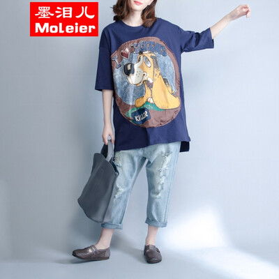 

Fat MM large-size literature&art womens wear T-shirt