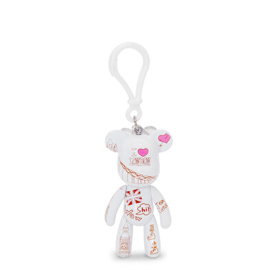 

Violent Bear (POPOBE) 3-inch bear bear deduction creative cartoon characters pendant bag ornaments key pendant key chain small doll London