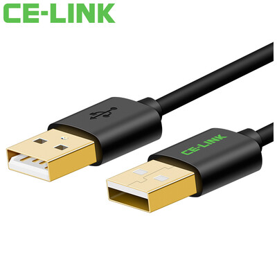 

CE-LINK 2495 USB-кабель для передачи данных 2.0 от мужчины до женщины 0,5 метра двуглавый мобильный жесткий диск коробка высокоскоростной передачи данных кабель ноутбук радиатор автомобиль MP3-кабель черный