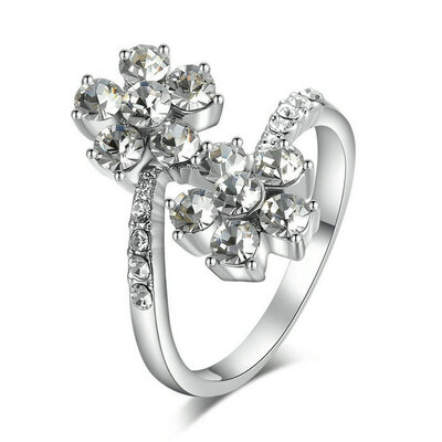 

Yoursfs Plum Blossom Top Zircon Rings For Women Fashion High Quality Vintage Wedding Rings Jewelry