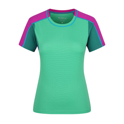 

Antarctic (Nanjiren) outdoor couples short-sleeved T-shirt round neck solid color quick-drying T-shirt bottoming shirt NRT7H80423 female fruit green