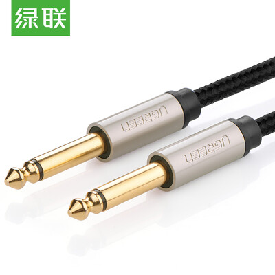 

Зеленый сустав (UGREEN) 6,5 второкурсника основного аудио кабель 6.5mm штекеры кабеля для записи звука 6,35 гитарного усилитель линейного адаптера, 1,5 м Смесителя 40810