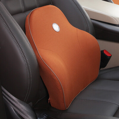 

Jiji GiGi car lumbar car office chair lumbar pillow space memory cotton car office health cushion belt lumbar pillow GT-23 coffee color