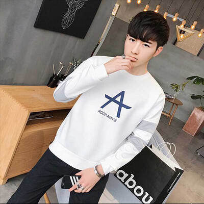 

Law Long Sleeve Sweater Men's Fashion Simple Style Sleeve Shirt A102-DJ685 Gray M