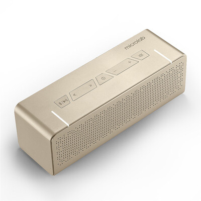 

Microlab T5 2.0 Audio 4.0 Bluetooth Speaker Portable Wireless Audio Mini Waterproof Gold