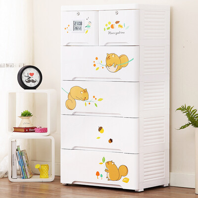 

Also ya storage cabinet drawer toy storage cabinet finishing box plastic cabinet baby wardrobe naughty squirrel five layers