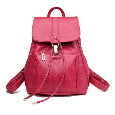 

New Luxury Women Leather Backpack School Bags For Teenagers Girls Designer Travel Bag Vintage Women Backpacks Mochilas Escolar