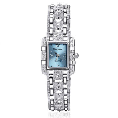 

New Fashion Rhinestone Watches Women Luxury Brand Stainless Steel Bracelet Watches Ladies Quartz Dress Wristwatches