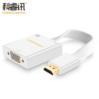 

КАБЕЛЬНОЕ СОЗДАНИЕ Конвертер HDMI в VGA с независимым аудио-аналоговым адаптером HD 1080P компьютер / просо / телекоммуникационный блок и т. Д. TV white CD0182