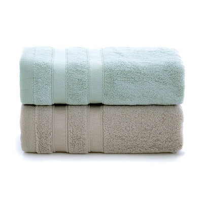 

Bamboo towel towel towel bamboo fiber wash towel bamboo charcoal towel pure bamboo pressure section brown green two loaded 110g article 34 76cm