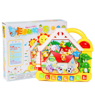 

Electronic children early childhood education puzzle toys baby simulation animal sounds 1-3 year old baby music toys house animals CY-6043A