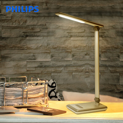 

Philips PHILIPS LED desk lamp work learning bedroom bedside lamp five gear touch light smoke gray bright