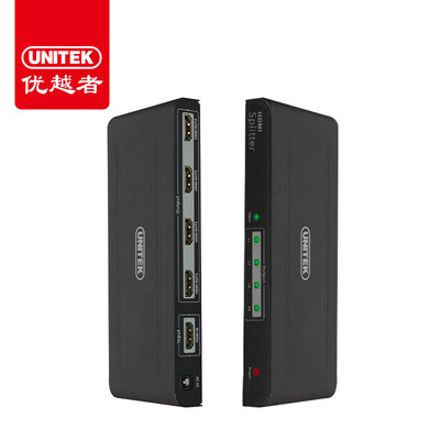 

Улучшенный человек (UNITEK) Y-5184 HDMI Дозатор 1 делится на 4 в видео суб-Quad фильтра TV видео разделенного экрана в 4k HD, подключенного к компьютерной проса черного ящика