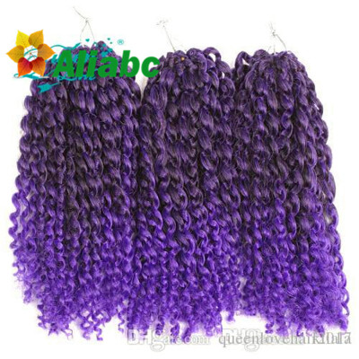 

Hot Sale Jerry Curl Crochet Hair Extensions More Color 3Pcs10inch Marlybob Crochet Twist Braid Hair Synthetic Braiding Hair