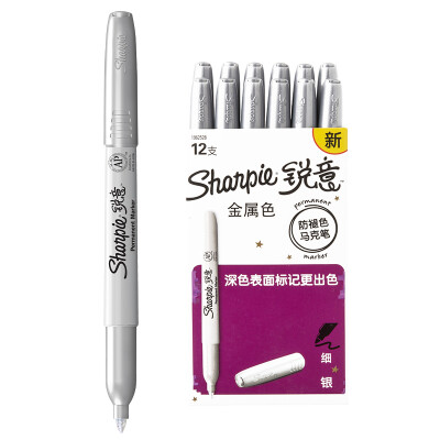 

Sharpie (sharpie) anti-fade mark pen fine silver paper box (12 loaded