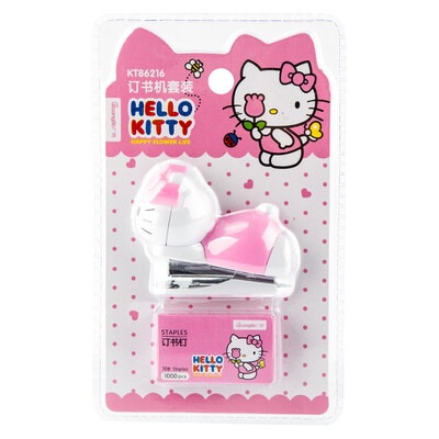

Широкие (Guangbo) мини + 12 # штапель степлер канцелярский случайный цвет / Hello Kitty KT86216