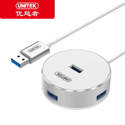 

UNITEK USB30 splitter high-speed expansion of a drag more than four interfaces 03 meters notebook desktop computer 4-port hub HUB converter all aluminum Y-3197WH