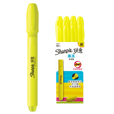 

Sharpie fluorescent pen jelly yellow paper box (12 loaded)