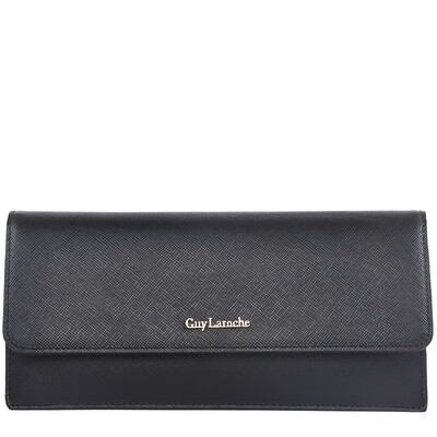 

Ji Longxue guy laroche candy color cowhide ladies wallet long section GS4690031-01 black