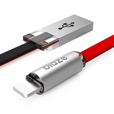 

BIAZE Apple 8/7/6 кабель для передачи данных 1,2 м красный + черный зарядное устройство для мобильного телефона iPhone5 / 6s / 7 Plus / 8 / X / новый iPad Air Mini2 / 3/4 K10