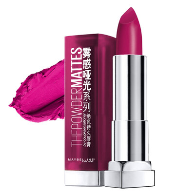 

Maybelline MAYBELLINE stunning long lasting lipstick fog sensory matte series P14PM 39g Chen Wei Ting mouth red tear old&new packaging