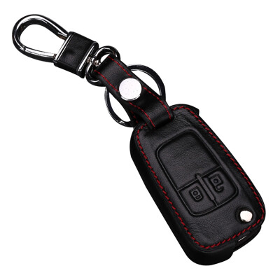 

Huashi Chevrolet Key Bag Folding Two Buttons Black Kovaz Mai Rui Bao Cruze Love Only Europe Chuangkupaike Lele Scenic Leather Key Case