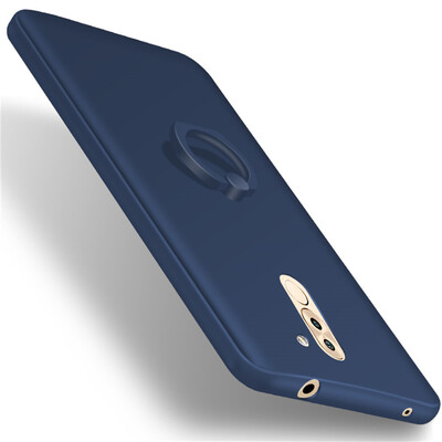 

Телефон Чехол для Huawei Huawei Honor 6X Ultra Тонкий Slim Обложка Простой PC Back Ring Holder 360 ° Защита вращения