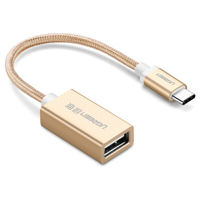 

Зеленая линия данных OTG Тип-C адаптер USB2.0 Эндрюс мобильный телефон поддержка компьютера Apple macbook Huawei слава музыка как просо 40327 сплетенная земля Хао золото