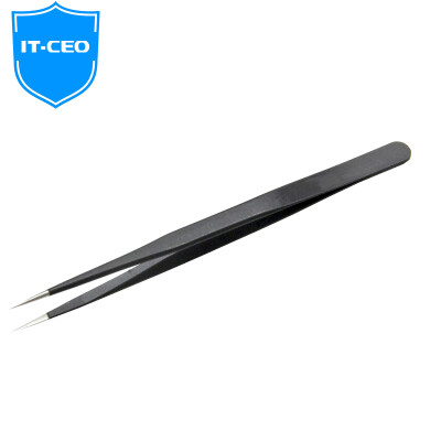 

IT-CEO stainless steel thin pointed tweezers anti-magnetic 140mm black Z0BS-5