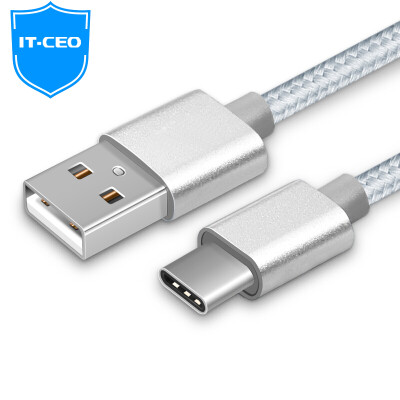 

IT-CEO USB3.1 / Type-C на USB2.0 Эндрюс мобильный телефон зарядный кабель 2 м кабель для передачи данных серебристый (поддержка музыки / просо 5 / Meizu PRO6 / ZUK / Y1TYPE-B1)