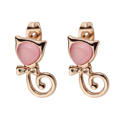 

Yoursfs@ Fashion Cute Opal Cat Earrings Women Jewelry Christmas Gift Free Shipping