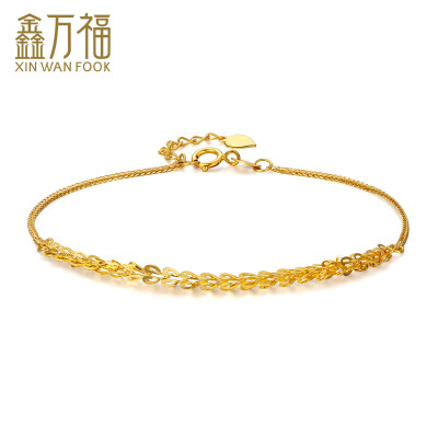 

Xin Wan Fu Feng Yu 18K gold bracelet fashion female about 1.10-1.30g