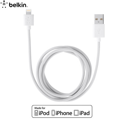 

Belkin Apple MFI Certified Data Cable Charging Line Lightning Interface White 3m for iPhone 77 Plus 6s 6s Plus SE