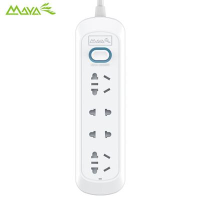 

Maya (MAYA) the new national standard 4 1.8 m anti-electric total control switch socket / insert / plug board SY-T122 (1.8M
