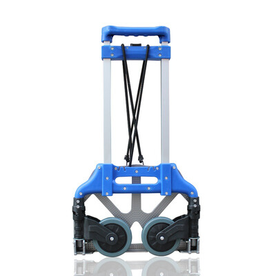 

Easy Tour folding aluminum alloy small cart self-driving equipment two-wheeled shopping grocery shopping luggage trolley portable trolley car bearing about 75KG red