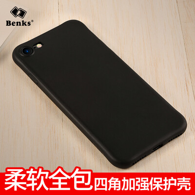 

Bangks (Benks) Apple iPhone8 / 7 mobile phone case all-inclusive protective shell Apple i8 / i7 four-corner enhanced shatter-resistant soft shell full matte anti-fingerprint soft shell black