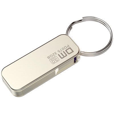 

ДМ PD075 (огонь бабочки) 32GB USB3.0 360 градусов цельнометаллический высокоскоростной вращающийся диск и (серебро)