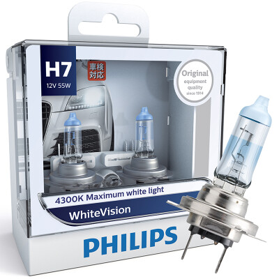 

Philips whitevision одна пара Car галогенные фары 4300 К H1 H4 H7 H11 H3 HB3 HB4 12 В 55 Вт whitelight скрасить 60% Фары