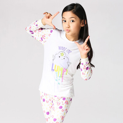 

DICI (DICI) Shu skin ultra-thin cotton girl round neck long sleeve underwear sets 2C008D0 light pink 110