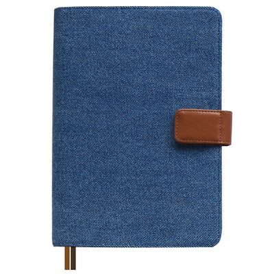 

kinza hand book book A5 denim hand notes notebook stationery notebook diary cyan blue DTB6003