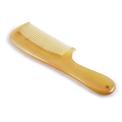 

Carpenter MrGreen -7005 yellow&white horn comb large thickening massage handle head comb gift gift Tanabata gift Valentine&39s Day gift to send girlfriend